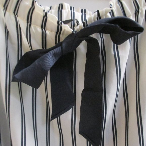 J. CREW Mercantile striped off shoulder blouse - Picture 4 of 14